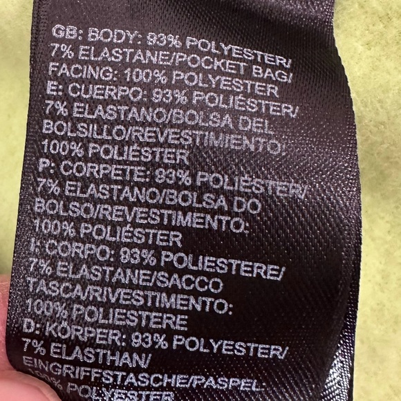 The North Face Momentum Fleece Jacket medium Olive Green Citrine Magenta logo - Picture 15 of 16